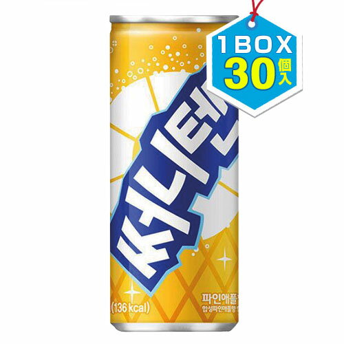 楽天八道韓国食品【まとめ買いお得★1枚当り130円】ヘテ サニーテン・パイナップル味 1BOX=250ml×30缶 SUNNY10 炭酸飲料 韓国ドリンク 韓国飲料 韓国食品