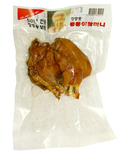 [冷蔵]『奨忠洞』チャンチュンドン　/　ジャンチュンドン味付け豚足・半分切り(小・約300g) 豚肉 加工食品 韓国料理マラソン ポイントアップ祭