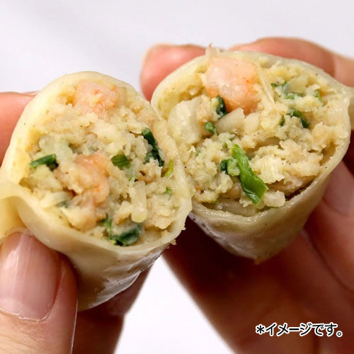冷凍 bibigo 王マンドゥ海老＆ニラ 350g(約10個入り) CJ ビビゴ 餃子 ギョウザ # paldo-10007430 八道韓国食品 サンプル画像3
