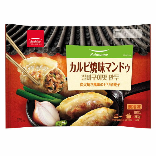 冷凍 プルムウォン カルビ焼味マンドゥ (280g・ピリ辛)ピリ辛餃子 カルビ焼味餃子 冷凍食品 加工食品 韓国料理のサムネイル