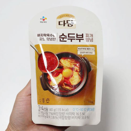 冷蔵 CJダダム スン豆腐チゲの素 140g スンドゥブチゲ ヤンニョム 韓国調味料 韓国食品 # paldo-10007392 八道韓国食品 サンプル画像2