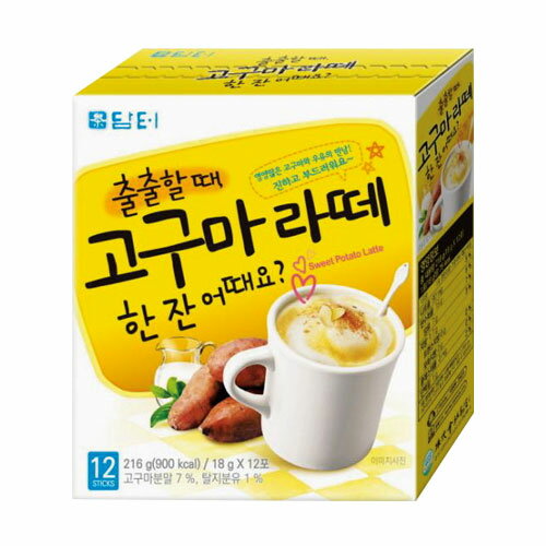 ダムト さつまいもラテ 18g×12包・粉末タイプ 韓国茶 韓国飲料 韓国食品のサムネイル