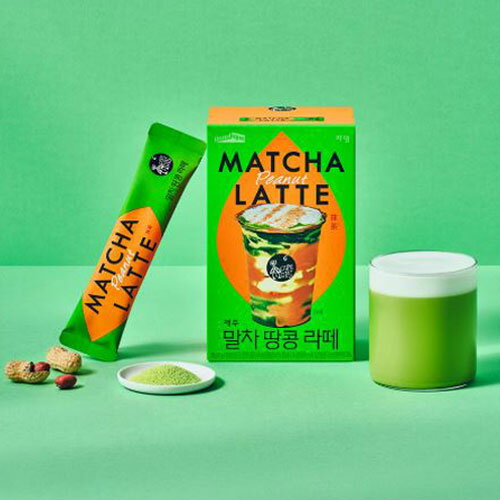 JARDIN 済州抹茶ピーナッツラテ 210g(21g×10包)オーガニック抹茶使用 スティックタイプ 韓国飲料 韓国食品