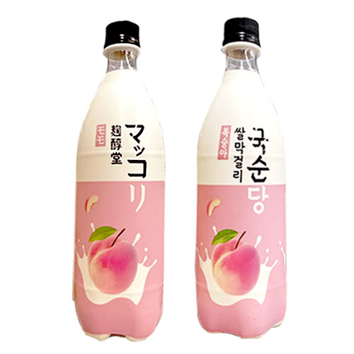 八道韓国食品の麹醇堂 米マッコリ 桃味 750m×1本l・PETクッスンダン リキュール 発酵酒 伝統酒 韓国お酒 韓国食品 #｜アングル2