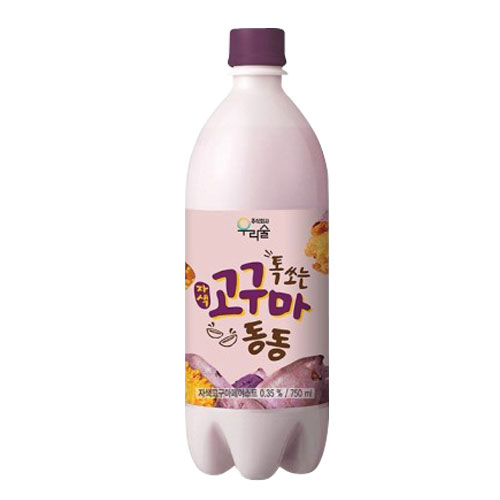 ★期間限定SALE7%OFF★『ウリスル』しゅわっとさつまいもマッコリ(750ml×1本・PET)お酒 爽やかな風味 米酒 発酵酒 伝統酒 韓国酒 韓国お酒 韓国食品マラソン ポイントアップ祭