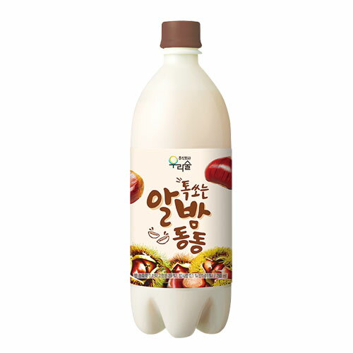 ★期間限定SALE7%OFF★『ウリスル』しゅわっと栗マッコリ(750ml・PET)お酒 濃厚な栗の風味 米酒 発酵酒 伝統酒 韓国酒 韓国お酒 韓国食品マラソン ポイントアップ祭