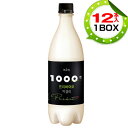 【まとめ買いがお得★1個当り1000円】『麹醇堂』1000億プリバイオマッコリ(1BOX=750ml×12本・PET)お酒 紅参マッコリ ソウルマッコリ 米酒 発酵酒 伝統酒 韓国酒 韓国お酒 韓国食品マラソン ポイントアップ祭