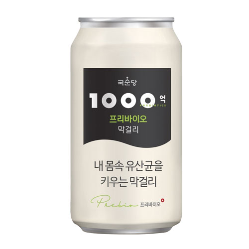 麹醇堂 1000億プリバイオマッコリ 350ml×1缶クッスンダン 缶マッコリ リキュール 発酵酒 伝統酒 韓国お酒 韓国食品 2