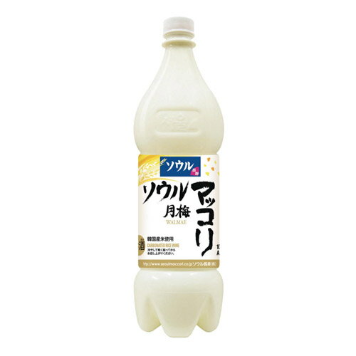 『ソウル長寿』月梅マッコリ(1000ml・PET) 米マッコリ お酒 米酒 発酵酒 伝統酒 韓国酒 韓国お酒 韓国食品マラソン ポイントアップ祭