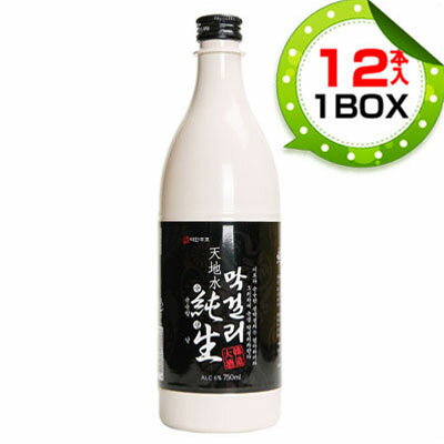 【まとめ買いがお得★1個当り548円】[冷蔵]『大韓酒造』 純生マッコリ (1BOX=750ml×12本・PET)センマッコリ お酒 米酒 発酵酒 伝統酒 韓国酒 韓国お酒 韓国食品マラソン ポイントアップ祭