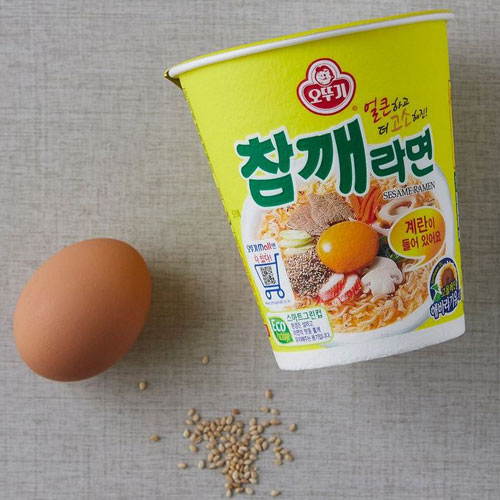 オットギ チャムケラーメン カップ麺 小・65g×1個 ごまラーメン カップラーメン 韓国ラーメン インスタントラーメン 韓国食品 # paldo-10006026 八道韓国食品 サンプル画像2