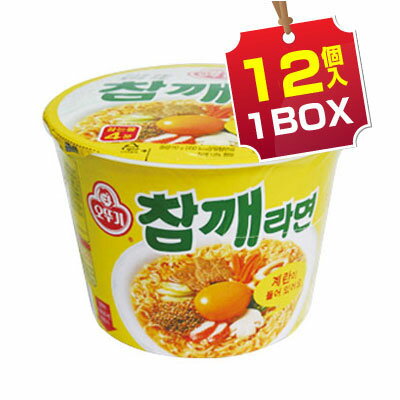 【まとめ買いがお得★1個当り209円】『オットギ』チャムケラーメン |ごまラーメン カップ麺(1BOX=110g×12個入)オトッギ 韓国ラーメン インスタントラーメン カップ麺マラソン スーパーセール