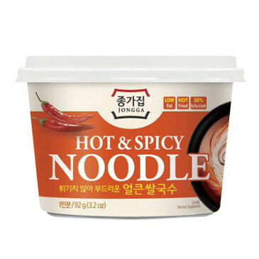 『宗家』米グッス|ライスヌードルカップ麺(ホット＆スパイシー・92g) ノンフライ麺 インスタントラーメン 韓国ラーメン＼ヘルシーな美味しさ！／マラソン ポイントアップ祭