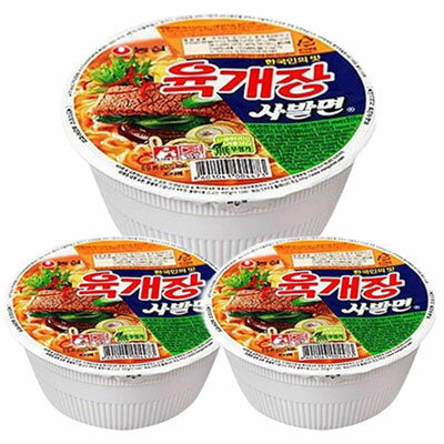 Rakuten - 農心 ユッケジャン カップ麺 86g×3個NONG SHIM カップラーメン 韓国ラーメン インスタントラーメン 韓国食品