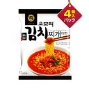 『Paldo』オモリキムチチゲラーメン(160g×4個入りパック)■1個当り338円キムチラーメン 韓国ラーメン インスタントラーメン 韓国食品マラソン ポイントアップ祭