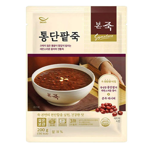 本粥 ボンジュク あずき粥 200g 小豆お粥 粒あずき入り やさしい甘さ 伝統韓国デザ...