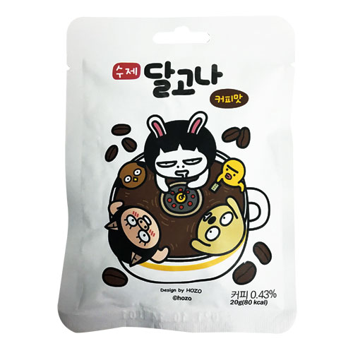 『JLフードテック』手作りダルゴナカルメ焼き(20g・コーヒー味) 韓国飴 韓国お菓子 韓国食品マラソン ポイントアップ祭