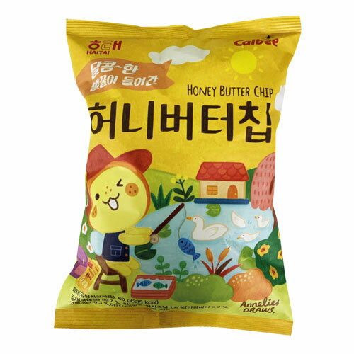 『ヘテ』ハニーバターチップ｜ポテトチップ(60g)スイートポテト スナック 韓国お菓子 マラソン ポイントアップ祭