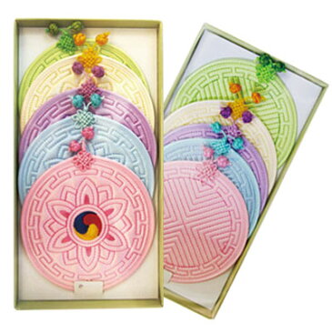 ★宅急便コンパクト発送★ ■韓国の伝統のヌビコースター5枚セット■ 韓国食品 コースター 韓国 雑貨 伝統 スーパーセール ポイントアップ祭