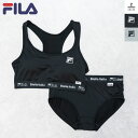 FILA(フィラ) 女児ハーフトップ&ショーツ上下セット 下着 インナー ブラ スポーツブラ スポブラ パンツ キッズ ジュニア 女の子 子供 ガールズ 子供 ...