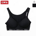 EDWIN(エドウィン)レディースモールドカップブラアウトゴム ハーフトップブラ スポブラ ノンワイヤー ブラジャー スポーツ 下着 インナー ストレッチ 伸縮...