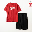 広島東洋カープ メンズシャツ&ハーフパンツ上下セット トップス シャツ 前開き 半袖 ボトムス ハーフパンツ 短パン パジャマ 寝巻 セットアイテム 刺繍 バックプリント ロゴ 夏服 紳士 メンズ 男性 大人用 プロ野球 NPB【202506】