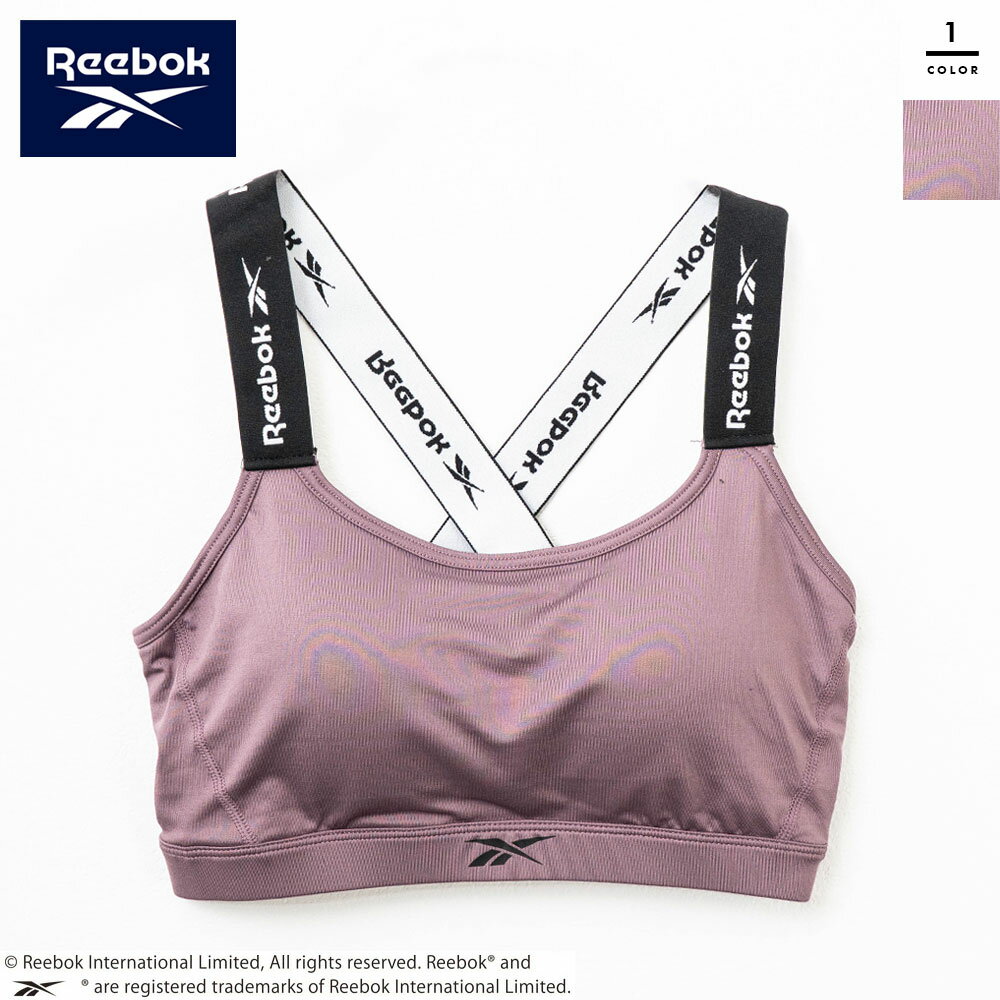 Reebok(リーボック) レディース肩ゴムハーフトップインナー スポーツブラ スポブラ ブラジャー 下着 ス..