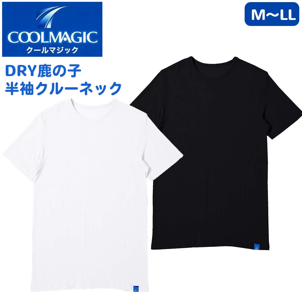 グンゼ クールマジック メンズ 下着 インナー 鹿の子素材 半袖 クルーネック Tシャツ DRY 吸汗速乾 消臭加工 部屋干し対応 M L LL GUNZE COOL MAGIC 男性 MC2513[メール便]