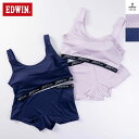 EDWIN(エドウィン) JERSEYSメッシュモールドカップブラ&メッシュ1分丈ショーツ 上下セット ハーフトップブラ スポブラ ノンワイヤー ブラジャー シ...