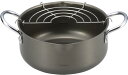 ラルス 深型 天ぷら鍋 18cm (アミ付き) LA-18W