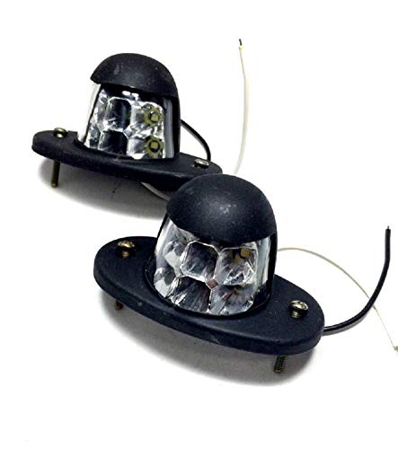 k-cocochi 汎用 24V 6 LED ナンバー 灯 白色 2個セット ライセンス 灯 トラック トレーラー 大型車 建..