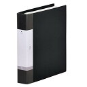 リヒトラブ ファイル クリヤーブック 交換式 A4 30穴 45ポケット 黒 G3806-24