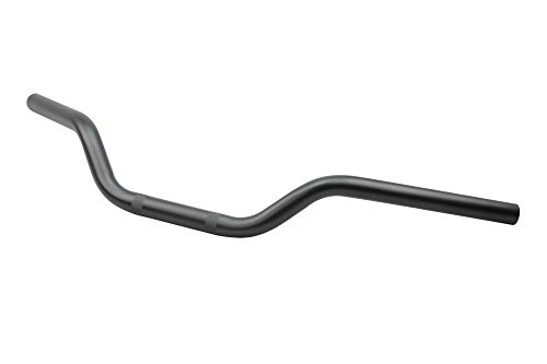 キジマ(Kijima) レブル250・S/500 ハンドル 65mmバック φ25.4 スチール製 ブラック仕上げ(マットブラック) 204-3