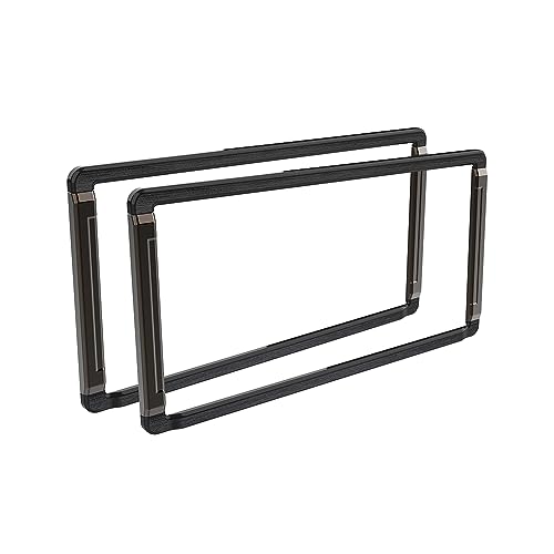 槌屋ヤック(Tsuchiya Yac) 車内用品 ナンバーフレーム セット タイト ブラック 390mm×205mm×25mm PF-399