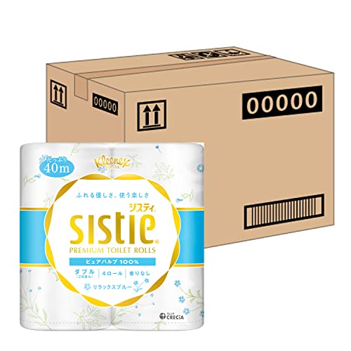 クリネックス 【ケース販売】 システィ 40m ダブル 4ロール リラックスブルー ×10パック入り クリネックス 【ケース販売】 システィ 40m ダブル 4ロール リラックスブルー ×10パック入り