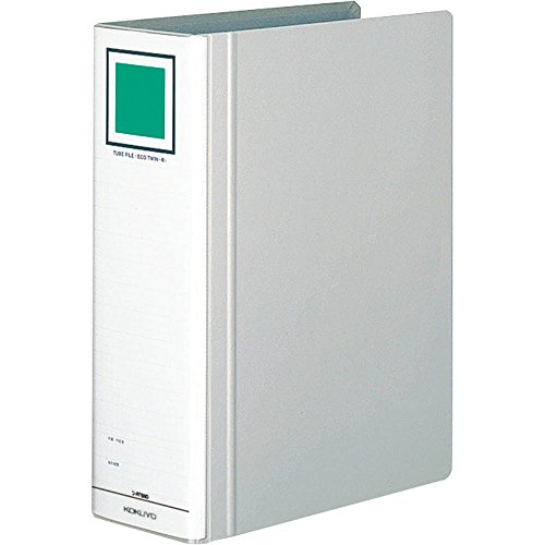 KOKUYO フ-RT680C チューブファイルエコツインR A4縦 80mmとじ 2穴シルバー