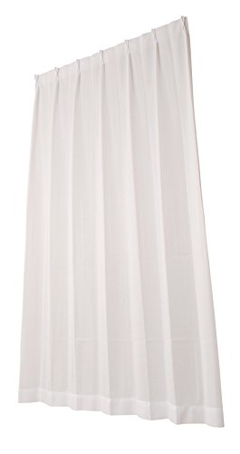 ユニベール ミラーレースカーテン SKライティング ホワイト 幅150×丈176cm 1枚