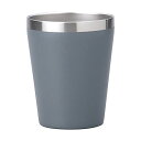 小倉陶器 真空断熱 ステンレスタンブラー 360 保温 保冷 二重構造 コンビニコーヒーカップ マグ (マットグレー) 約φ8.5×h10.7c