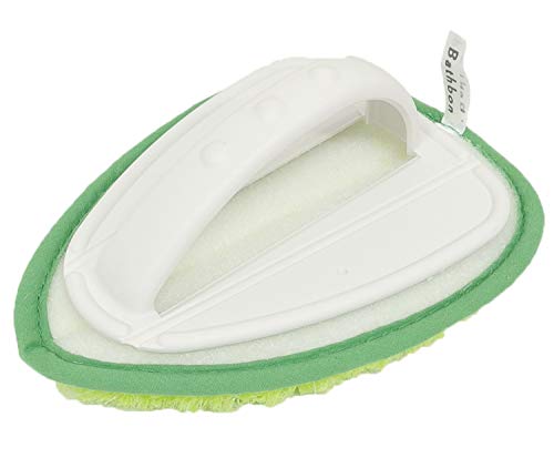 山崎産業(Yamazaki Sangyo) 浴室掃除用ブラシ グリーン 幅13.5×奥行18cm お風呂掃除 床 ブラシ ハンド ..