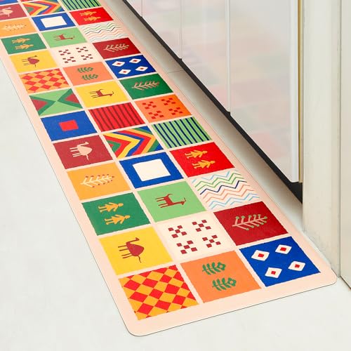 ペルシア絨毯風柄ペルシア絨毯風/40 x 180 cm (長方形)/1010012・Size:40 x 180 cm (長方形)Style:ペルシア絨毯風柄・パッケージ個数:1・【商品仕様】商品サイズ/(約)40×180cm、厚み/3.5mm、柄/ペルシア絨毯風、材質・成分/表面・裏面：塩化ビニル樹脂、本体：塩化ビニル樹脂(発泡)・【厚みのあるクッション素材】厚さは約3.5mmのソフトな素材。やわらかな踏み心地のキッチンマットで調理中も足元が快適です。・【お掃除が楽々！洗濯不要】汚れてもサッと拭けるからお手入れラクラク！水や汚れがついても濡れた布またはスポンジでさっと拭けば掃除完了です。汚れたときに面倒な洗濯は不要！水しぶきや油汚れも、サッと人拭きで簡単キレイに。お洗濯の必要がないので、時間と水道・電気代の節約にも役に立ちます。・【ズレにくい】マット裏面はエンボス加工でズレにくい素材をしていまので、滑りにくい仕様になっています。・【簡単イメージチェンジ】ペルシア絨毯風柄と犬猫柄の2柄からお選びいただけます。キッチンだけではなく、ランドリー、オフィス、シンクの商品紹介 キッチンがお手軽にイメージチェンジ♪水や油汚れもサッと拭けるからお手入れラクラク、清潔キレイ！クッション性のある、ソフトな素材でやわらかな踏み心地。 安全警告 【注意】 開封時に材質特有の臭いがあります。気になる場合は風通しのよい場所で陰干ししてください。 塩化ビニルや塗装された床面に連続して同じ場所でご使用した場合、床面に張り付く恐れや色移りする可能性があります。週に一度、床面を拭いたり位置をずらしてご使用ください。 マットに飛び乗ったり、勢いよく乗ると、横滑りしますので注意してください。 【使用上の注意】 ●開封時などで素材の臭いを感じる場合があります。気になる場合は風通しの良い場所で陰干ししてください。 ●ご使用前に必ず床面を拭いてから敷いてください。 ●本品の表面や裏面が濡れたり、油類や洗類などがついている状態はすべりますので十分ください。 ●本品は厚みが0.35cmあるため段差があります。つまづきにください。 ●本品の上で椅子を使用したり、重いものや鋭いものを載せたりしないでください。表面等の破損の原因となります。 ●油や熱湯をかけたり、熱いものを本品の上に置いたりしないでください。素材の性質上、軟化、変形、溶化することがあります。 ●使用する前に、あらかじめ使用場所の汚れ、埃、湿気などを取り除いてください。 ●巻きぐせや折りぐせがある場合は、逆巻きや逆折りにして、平らにしてから使用してください。 ●変形・変色の可能性がありますので、火のそばや高温になる場所、直射日光の当たる場所では使用しないでください。 ●本来の用途以外には使用しないでください。 ●廃棄時は各自治体の定める方法に従って処理してください。