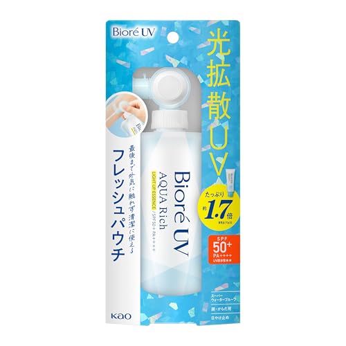 ビオレ Biore UV アクアリッチ ライトアップエッセンス フレッシュパウチ 120g 日焼け止め SPF50