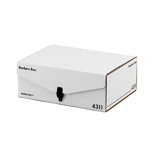 フェローズ バインダーパック 4311 A4サイズ 白/黒 3個1セット 収納ボックス 1006501