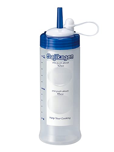 台和 調味料入れ 調味料ボトル ブルー 360 目盛り付き ワンプッシュ 10cc 15cc 日本製 さじかげんM ME400S 1本入