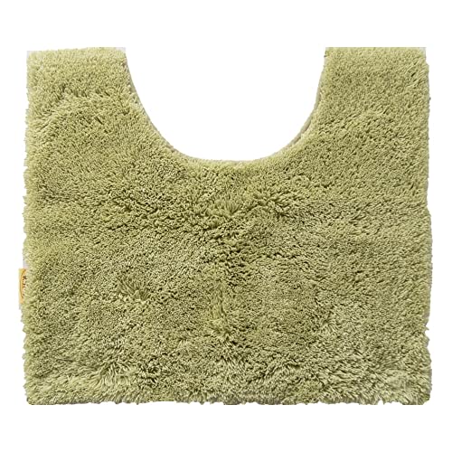 オカ(OKA) 乾度良好Dナチュレ トイレマット ミニサイズ (約48cm×55cm) グリーン (かんどりょうこう 吸水 速乾 抗菌 防臭 ト