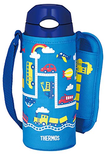 サーモス 水筒 真空断熱ストローボトル 400 ブルーネイビー 保冷専用 FHL-402F BL-N