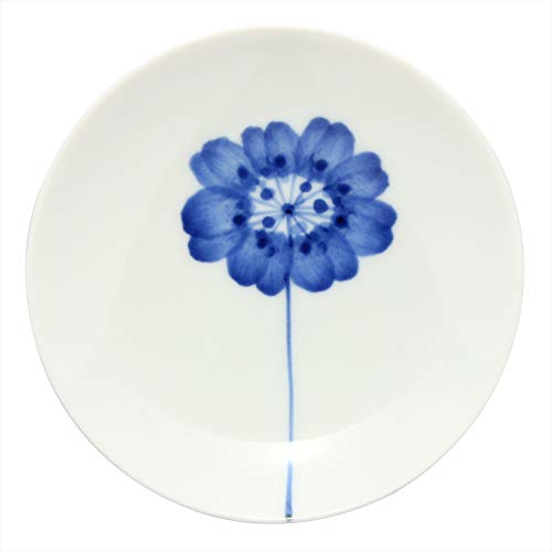浜陶 波佐見焼 和山窯 flowers 小皿 約10.5cm 一輪花柄 385735
