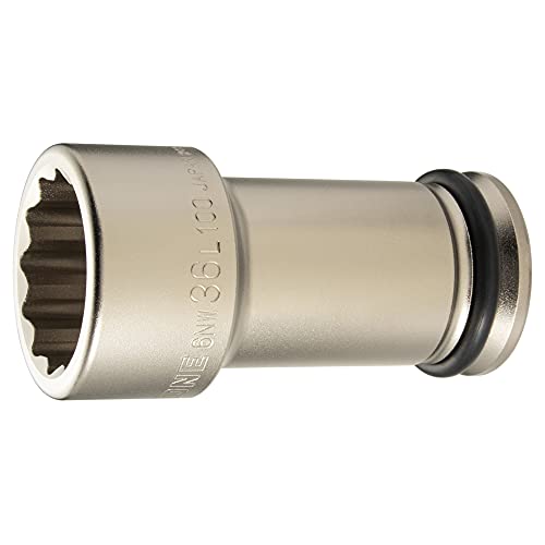 トネ(TONE) インパクト用ロングソケット(12角) 6NW-36L100 差込角19.0mm(3/4) 二面幅36mm