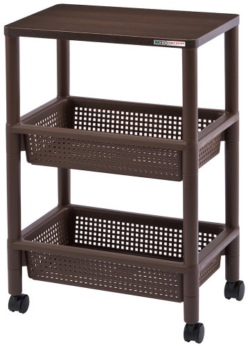 カワタキコーポレーション(Kawataki Corporation) 不動技研(Fudogiken)ウッドテーブルワゴン WTW-3S ブ..