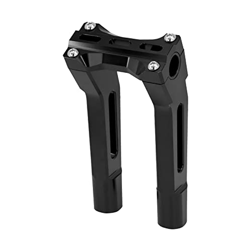 HDBUBALUS オートバイ プルバック 10インチ ハンドルバー ライザー クランプ 1インチ 1.25インチ ハーレー ダイナ ツーリング