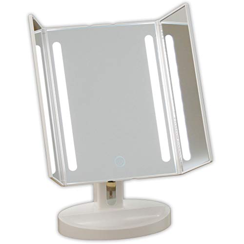 ヤマムラ LEDライト 三面メイクアップミラー YBM-1631